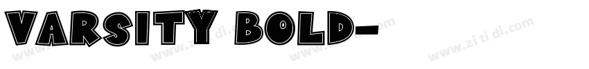 Varsity Bold字体转换
